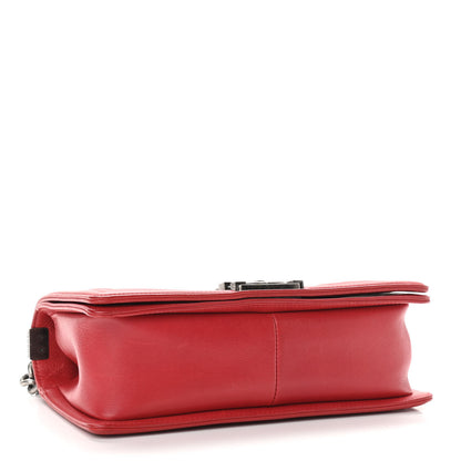 Chanel Calfskin Quilted Medium Boy Flap Red 3 of 13