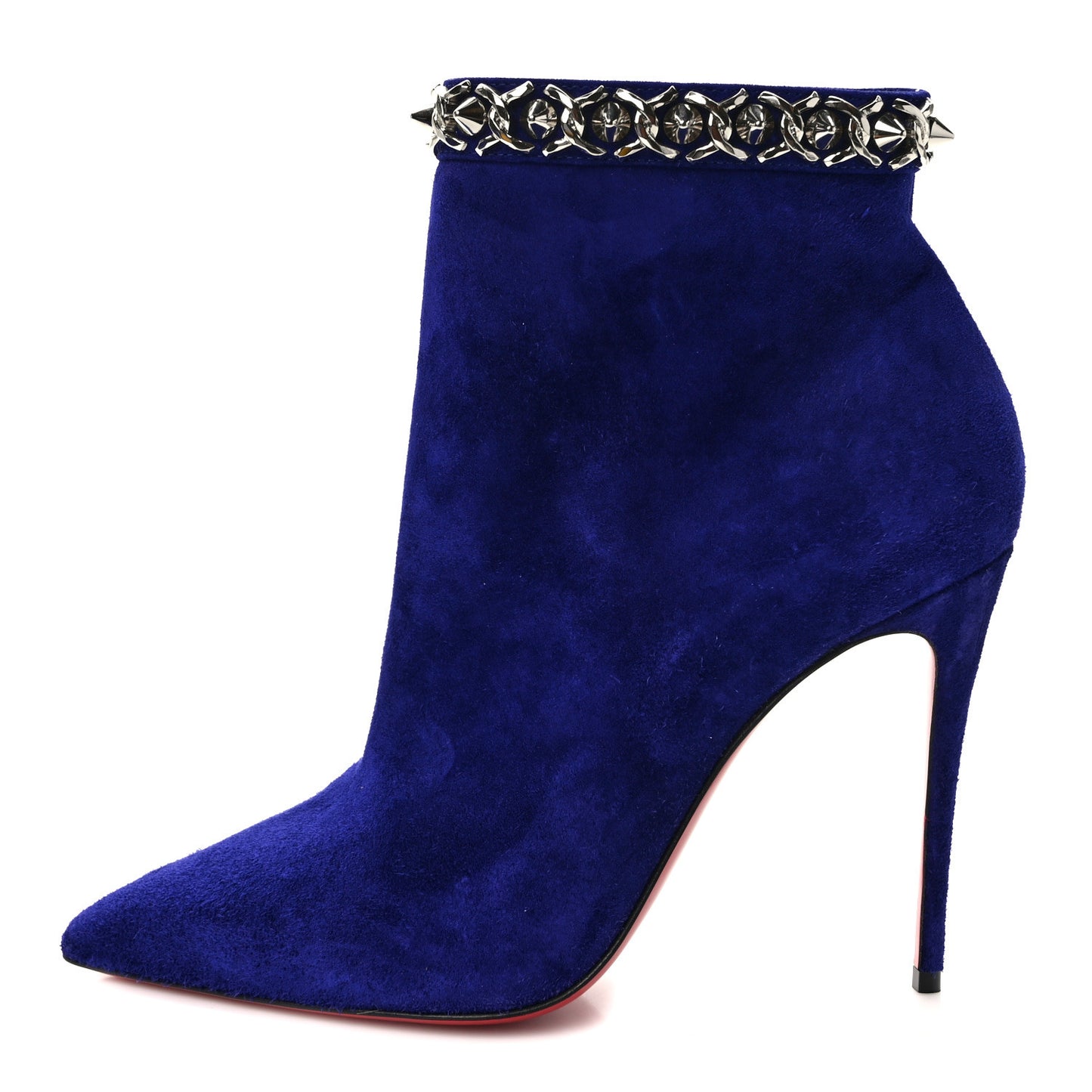 Suede Booty Chain 100 Ankle Boots 37.5 Night