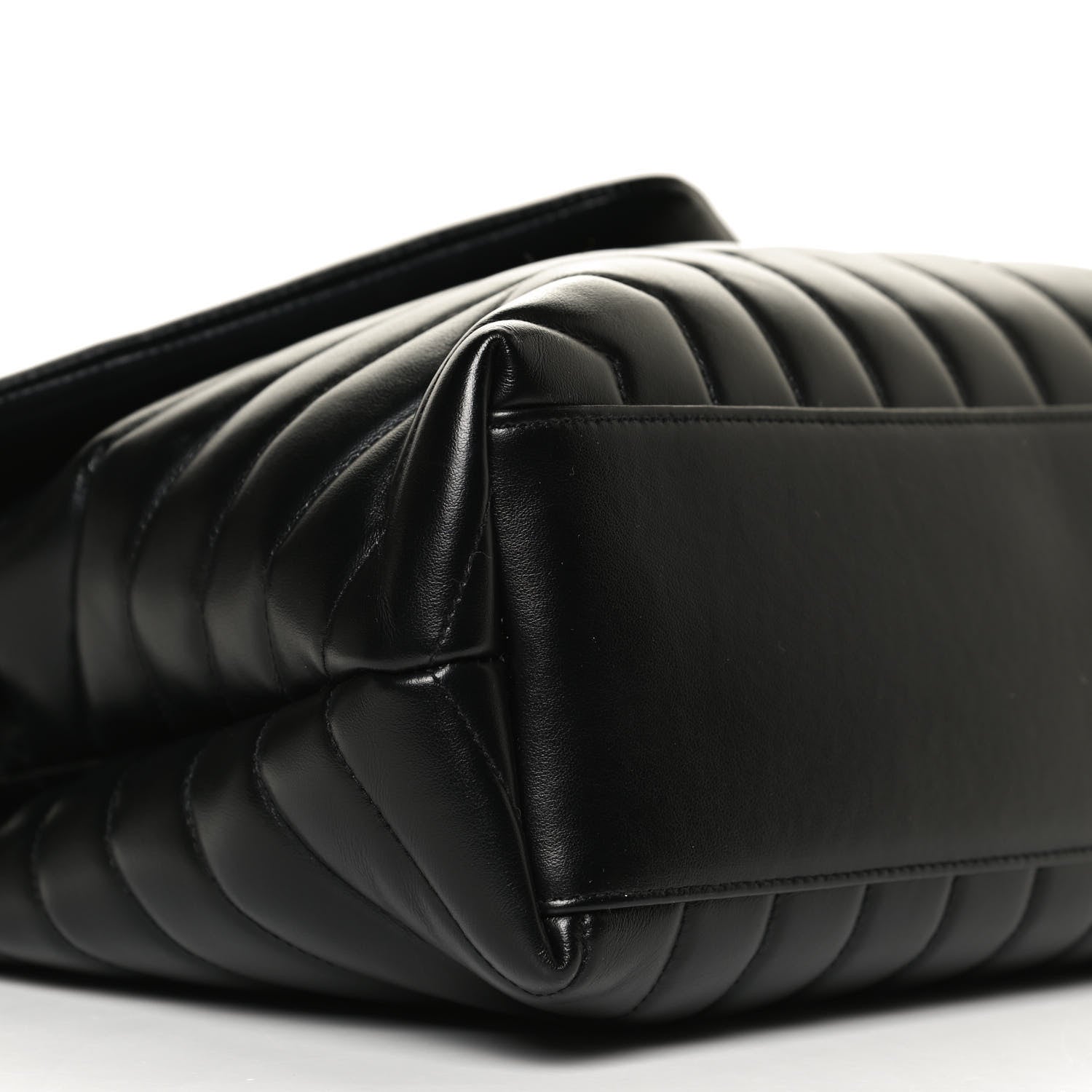 Saint Laurent Calfskin Y Quilted Monogram Medium Loulou Chain Satchel Black 11 of 14