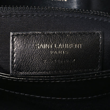 Saint Laurent Calfskin Y Quilted Monogram Monochrome Toy Loulou Crossbody Bag Black 6 of 10