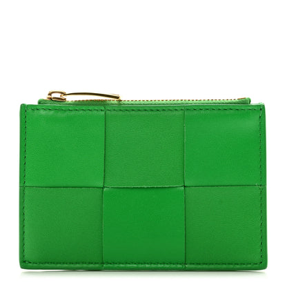 Bottega Veneta Nappa Maxi Intrecciato Zip Card Holder Parakeet 1 of 7