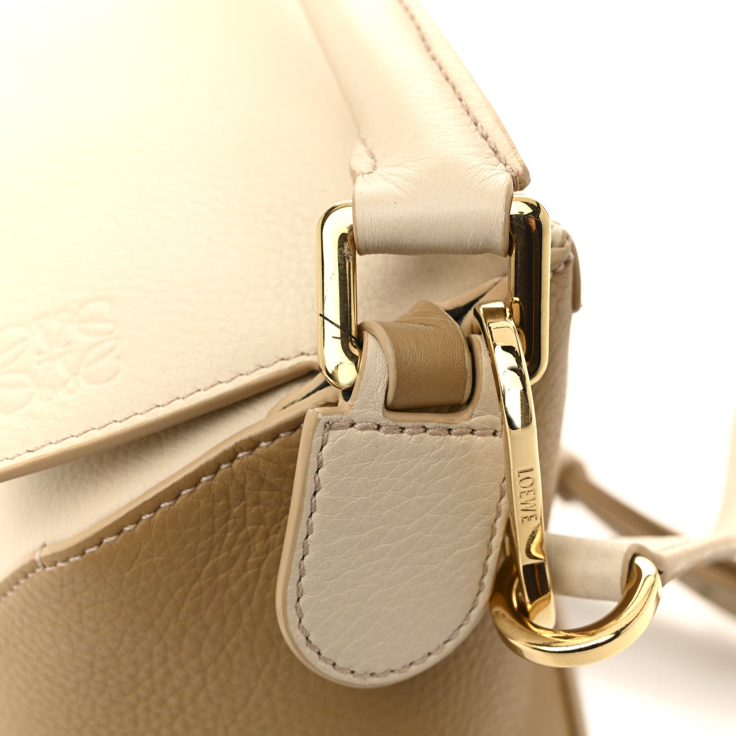 Loewe Calfskin Small Puzzle Edge Bag Angora Beige 11 of 12