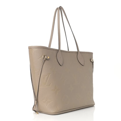Louis Vuitton Empreinte Monogram Giant Neverfull MM Tourterelle 3 of 8