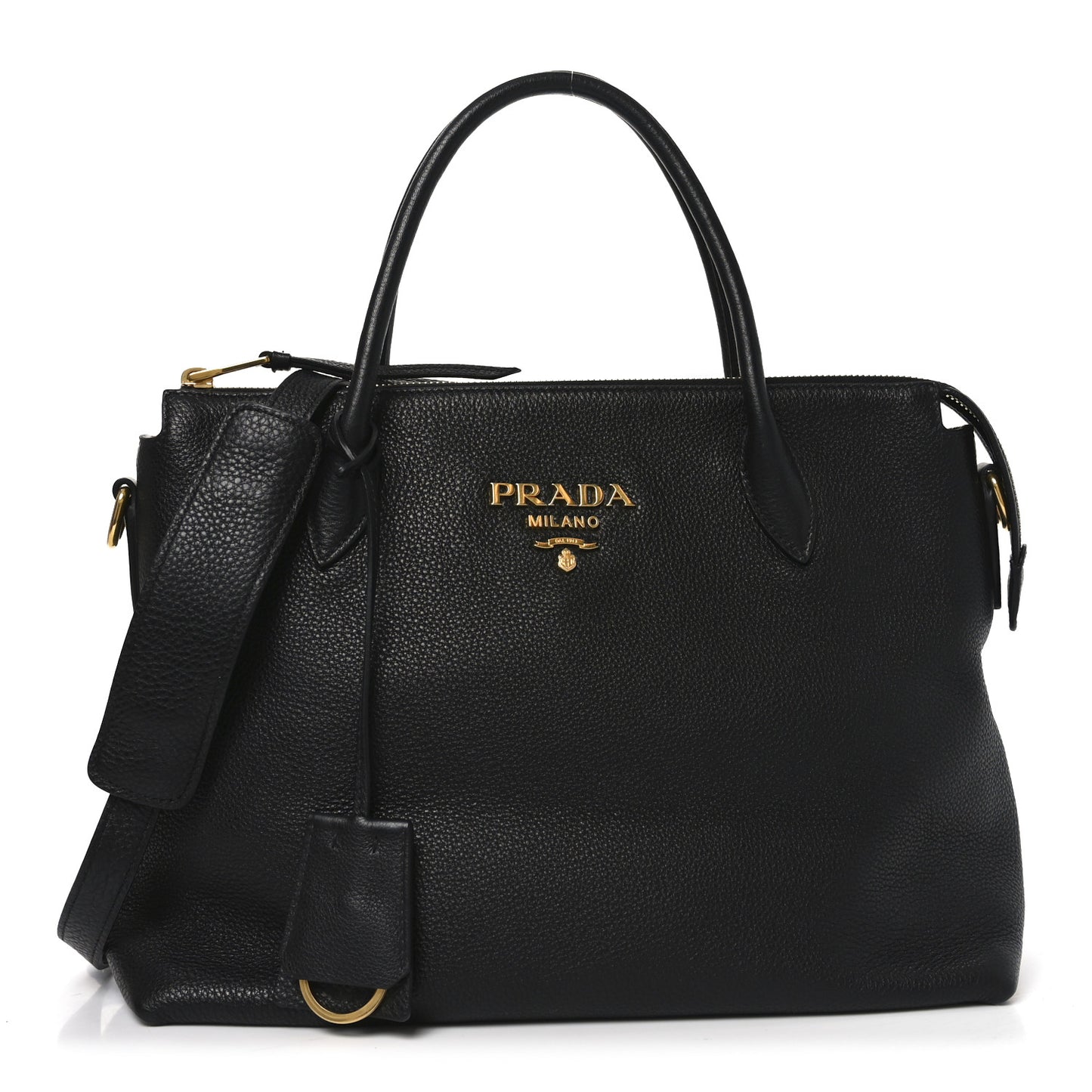 Vitello Daino Tote Black