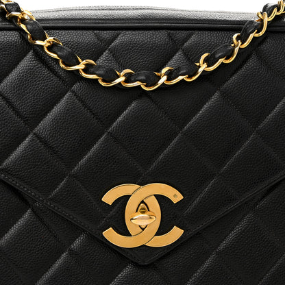 Chanel Caviar Envelope Large Camera Case Black 9 of 15