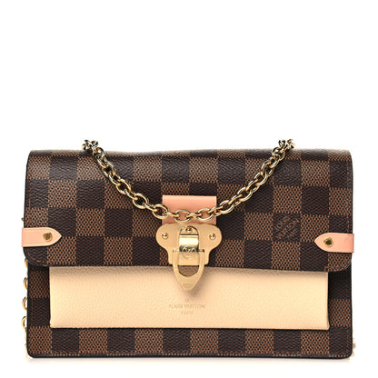 Louis Vuitton Damier Ebene Vavin Chain Wallet Creme 2 of 10
