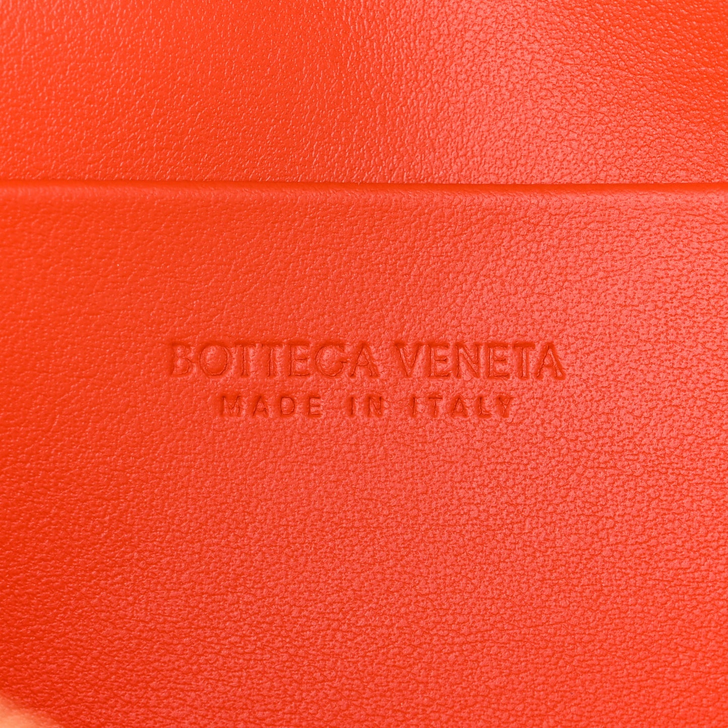 Calfskin Intrecciato Bang Bang Vanity Case Orange