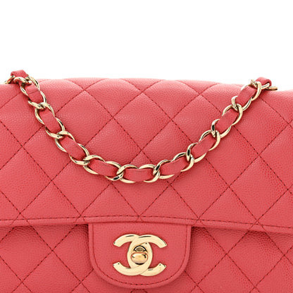 Chanel Caviar Quilted Mini Rectangular Flap Dark Pink 8 of 10