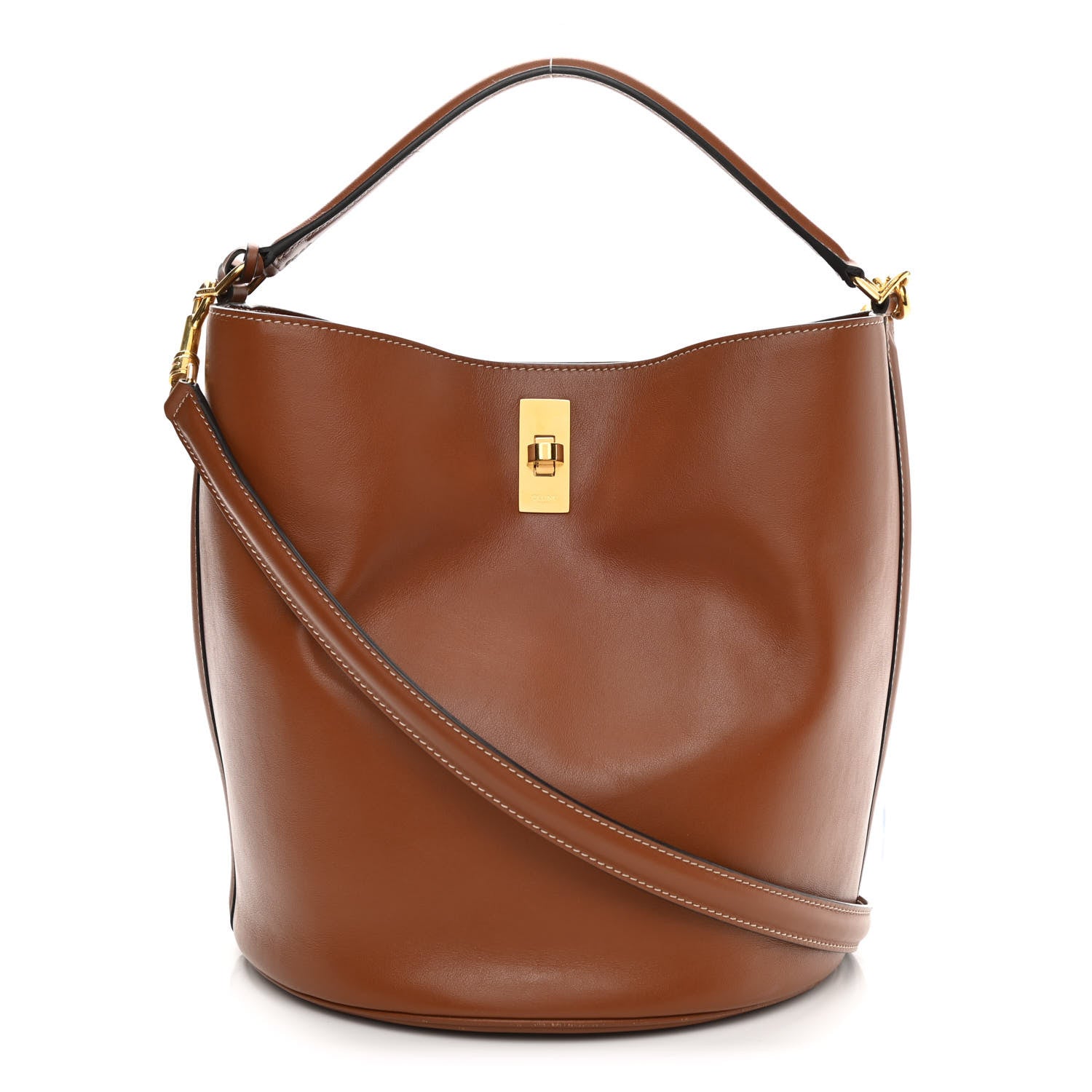 Celine Smooth Calfskin Bucket 16 Bag Tan 3 of 10