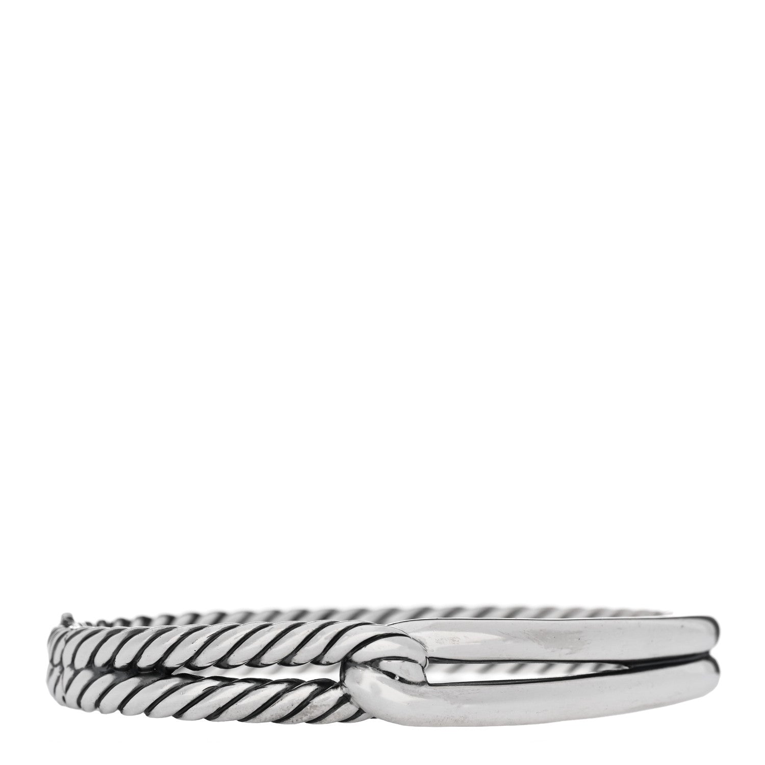 David Yurman Sterling Silver 10mm Single Loop Labyrinth Bracelet 1 of 3