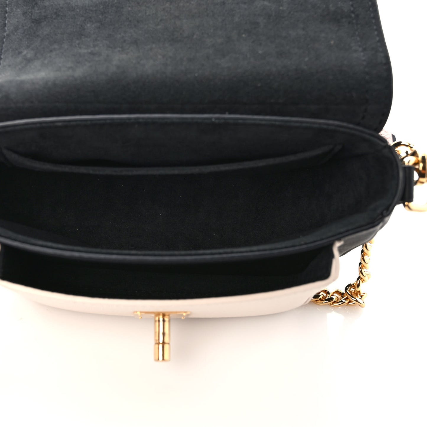Grained Calfskin Lockme Tender Black