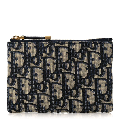 Christian Dior Oblique Dior Pouch Navy 1 of 9