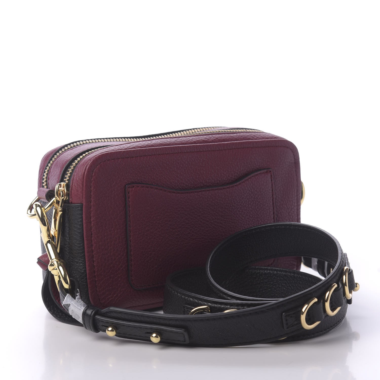 Marc Jacobs Supple Natural Grain Calfskin Softshot 21 Crossbody Bag Burgundy 3 of 9