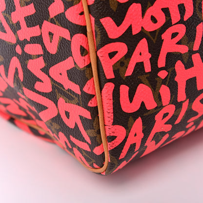 Louis Vuitton Monogram Graffiti Speedy 30 Fuchsia 13 of 17