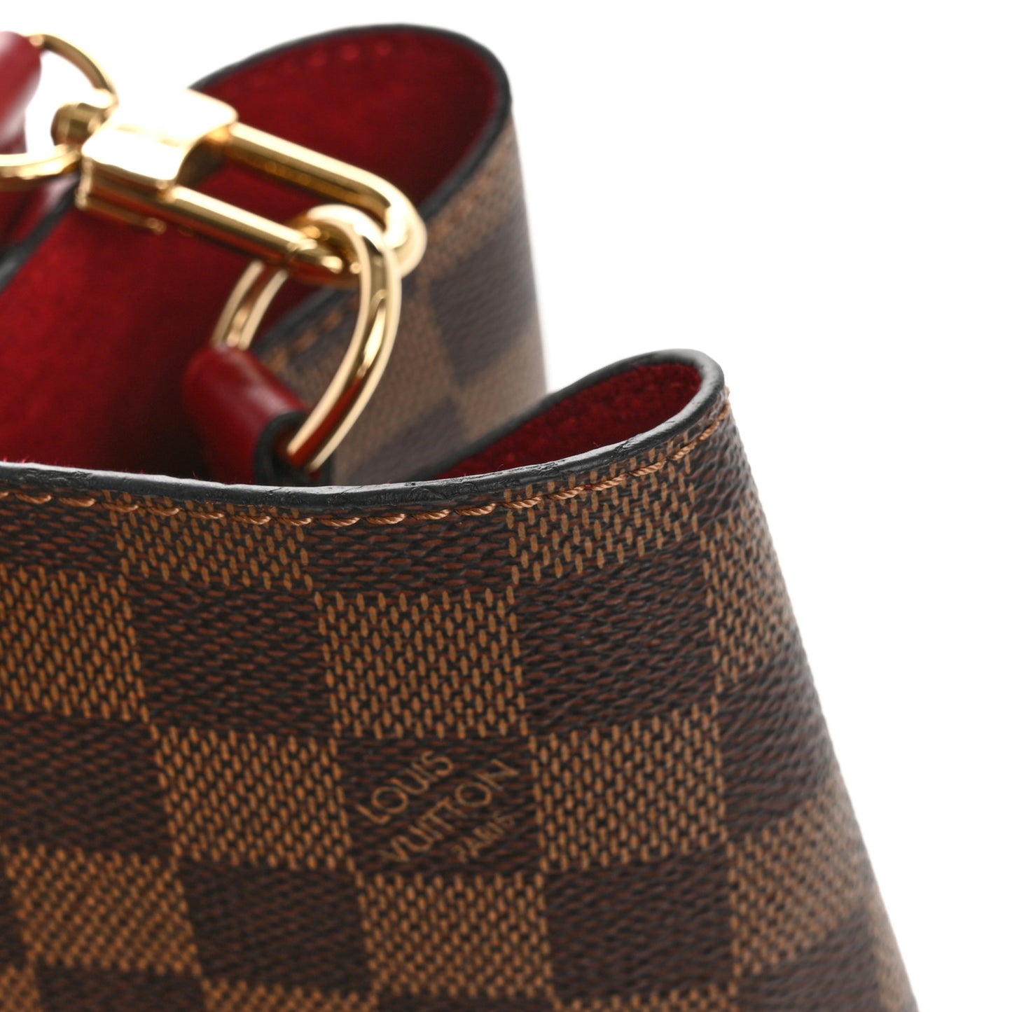 Damier Ebene Neonoe MM Cherry Berry
