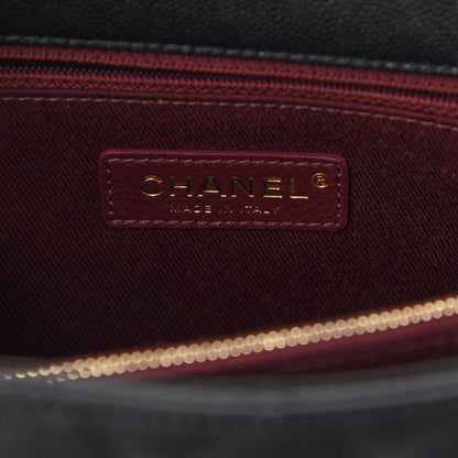 Chanel Caviar Quilted Medium Coco Handle Flap Black 6 of 9