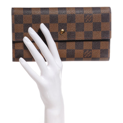 Louis Vuitton Damier Ebene Porte Tresor International Wallet 2 of 7