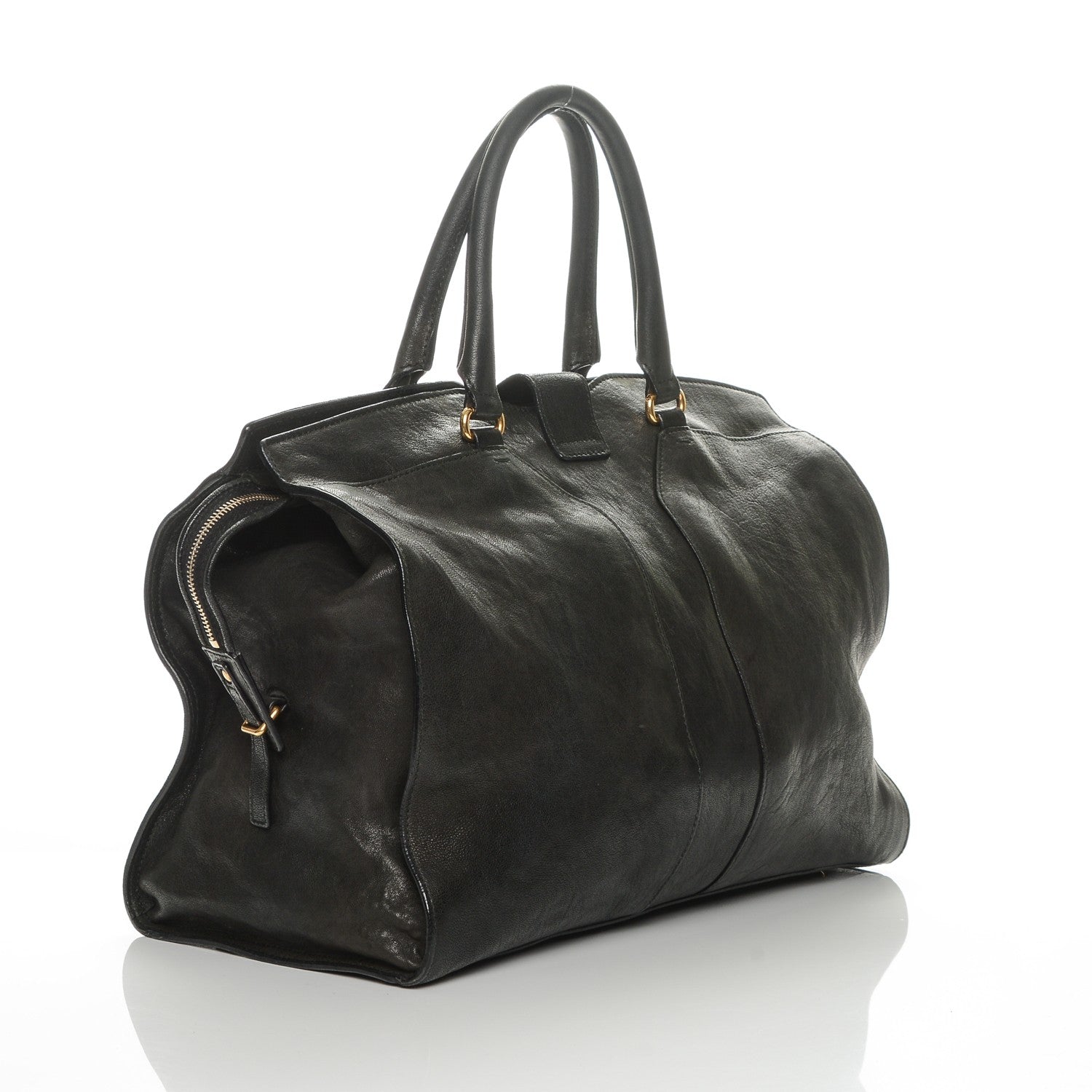 Saint Laurent Sheepskin Large Cabas ChYc Black 3 of 7