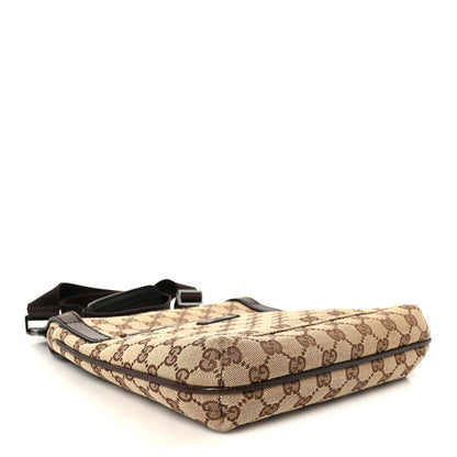 Gucci Monogram Flat Messenger Bag Dark Brown 4 of 11