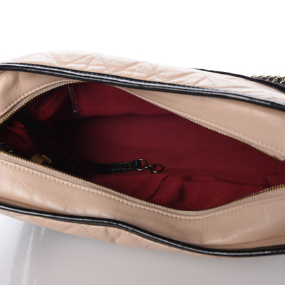 Chanel Aged Calfskin Quilted Medium Gabrielle Hobo Beige Black 7 of 9