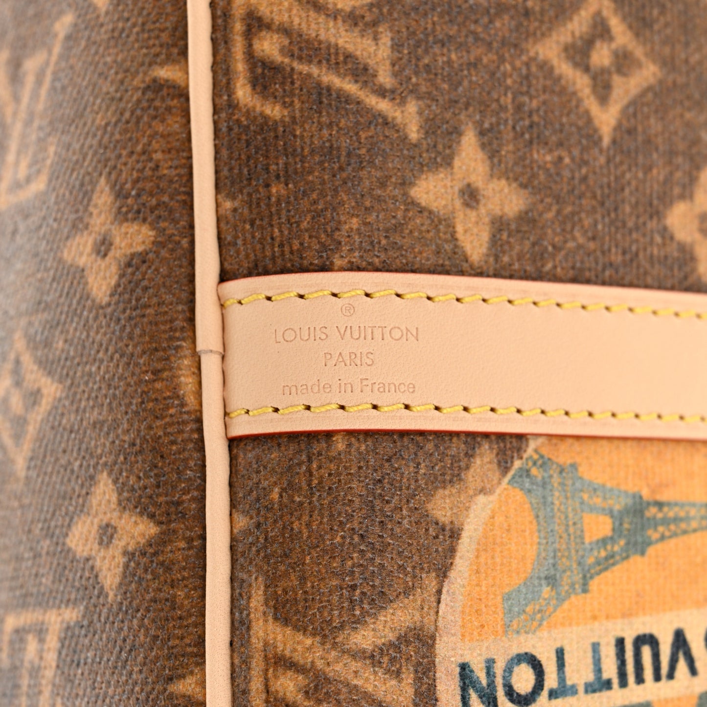Monogram Hotel Labels Speedy Bandouliere 30