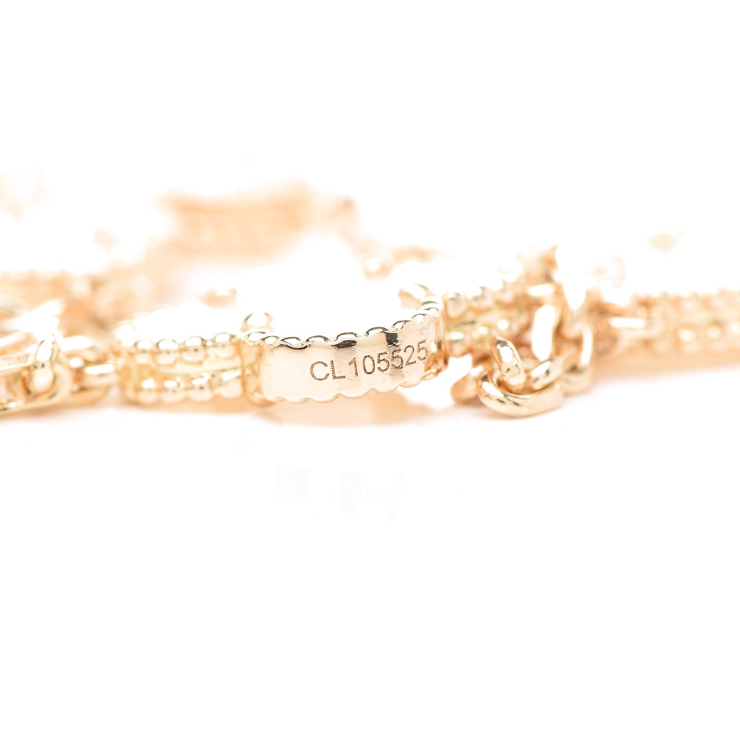 Van Cleef & Arpels 18K Yellow Gold Mother of Pearl 5 Motifs Vintage Alhambra Bracelet 5 of 6