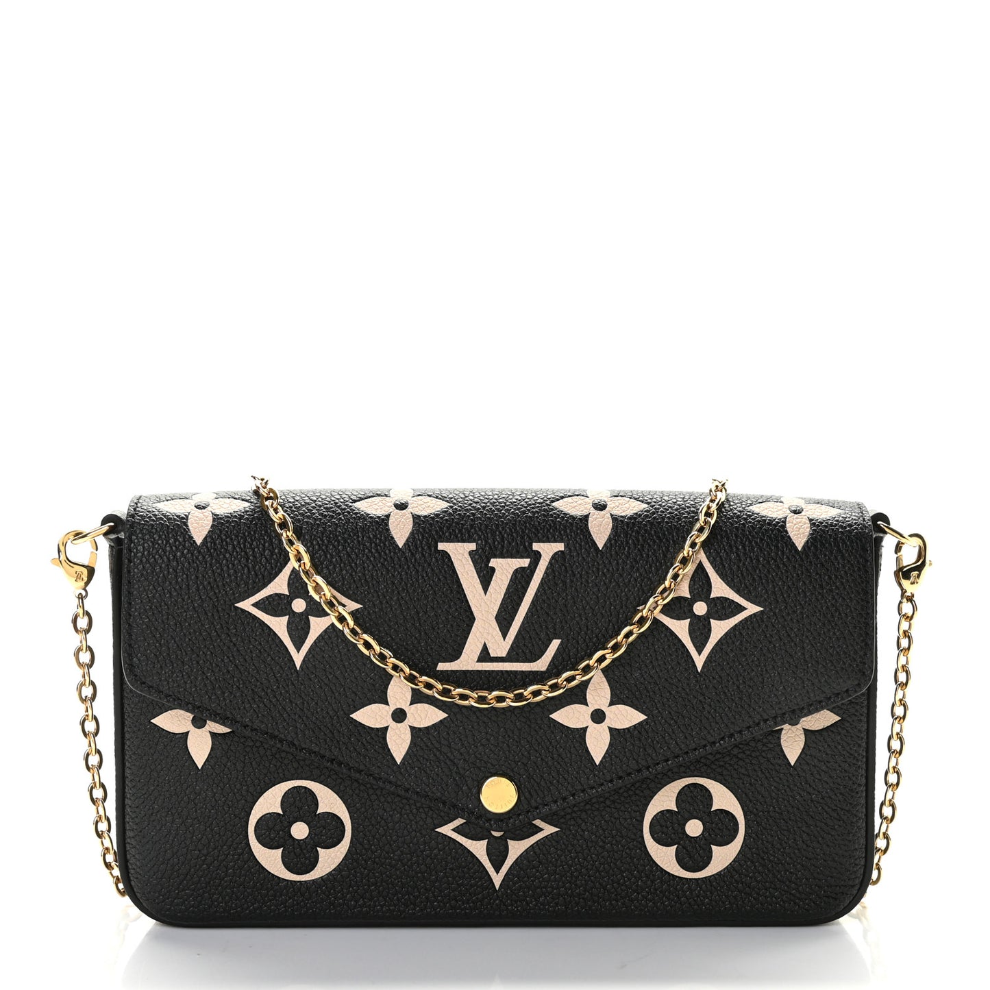 Empreinte Monogram Giant Felicie Pochette Black Beige