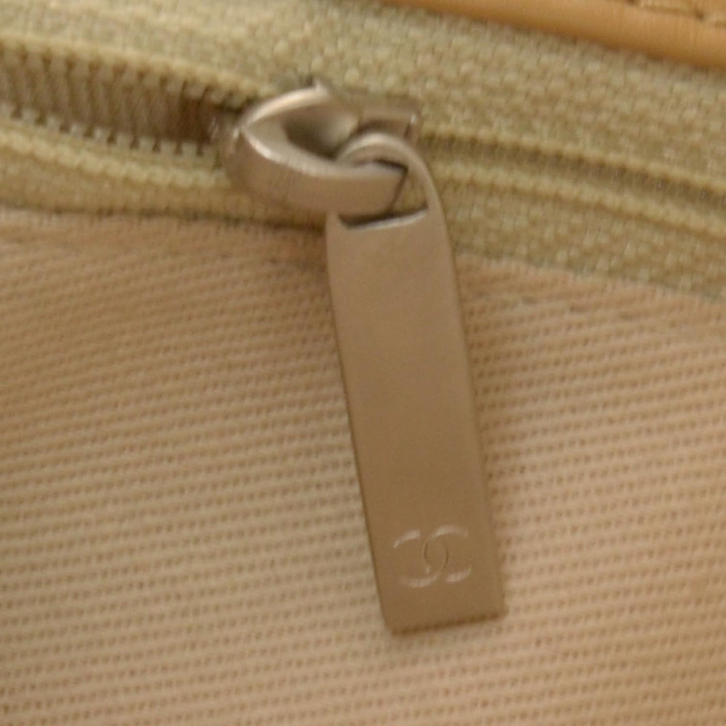 Leather Mademoiselle Flap Bag Beige