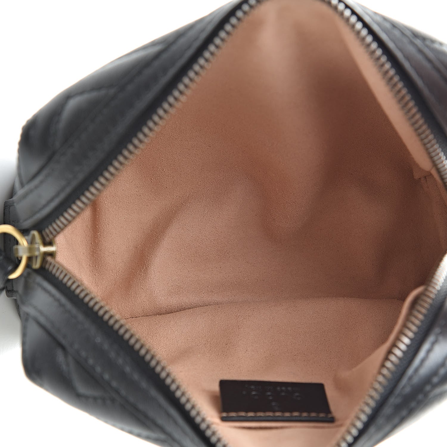 Gucci Calfskin Matelasse GG Marmont Cosmetic Case Black 5 of 8