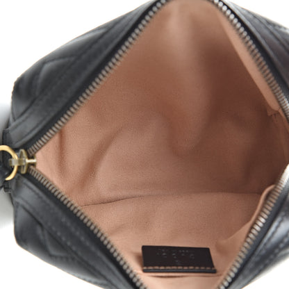 Gucci Calfskin Matelasse GG Marmont Cosmetic Case Black 5 of 9