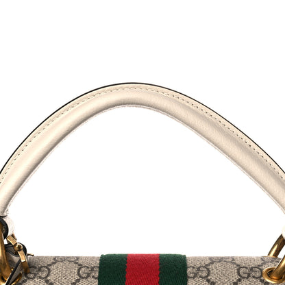 Gucci GG Supreme Monogram Small Queen Margaret Top Handle Bag White 13 of 14