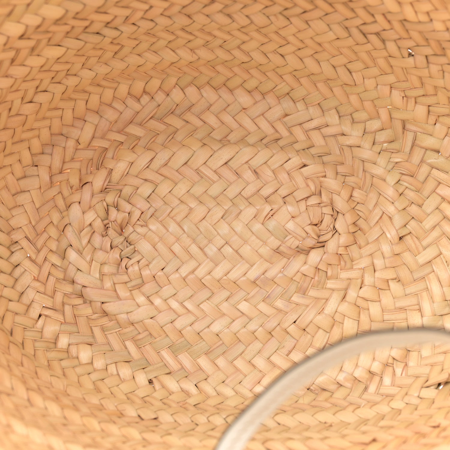 Prada Palmitto Vitello Woven Braided Large Basket Tote Bag Naturale White 5 of 11