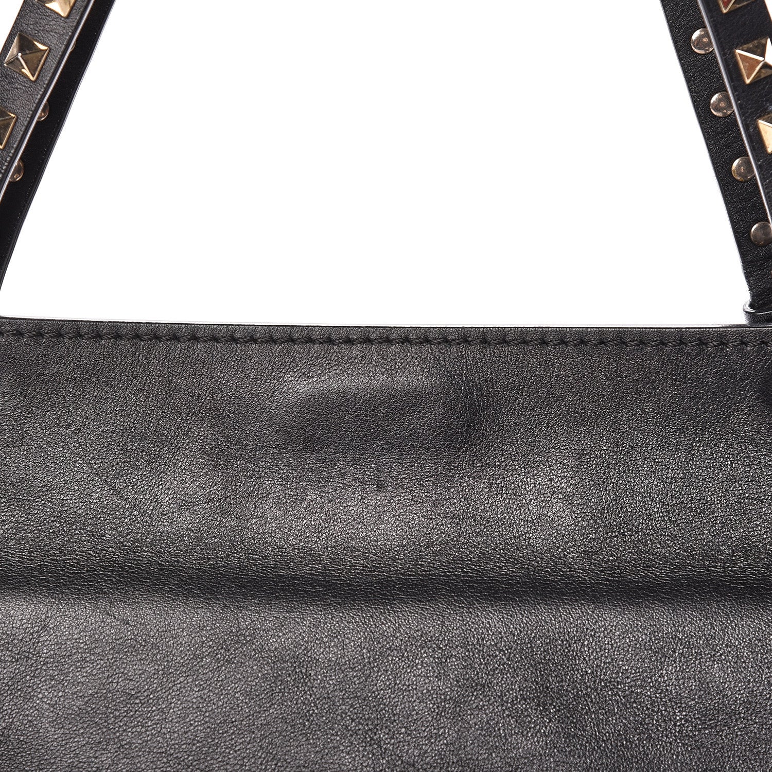Valentino Garavani Vitello Medium Rockstud Tote Black 13 of 14