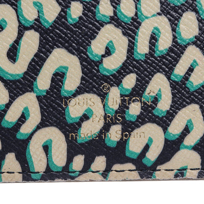 Louis Vuitton Monogram Leopard Insolite Wallet Blue Infini 7 of 8