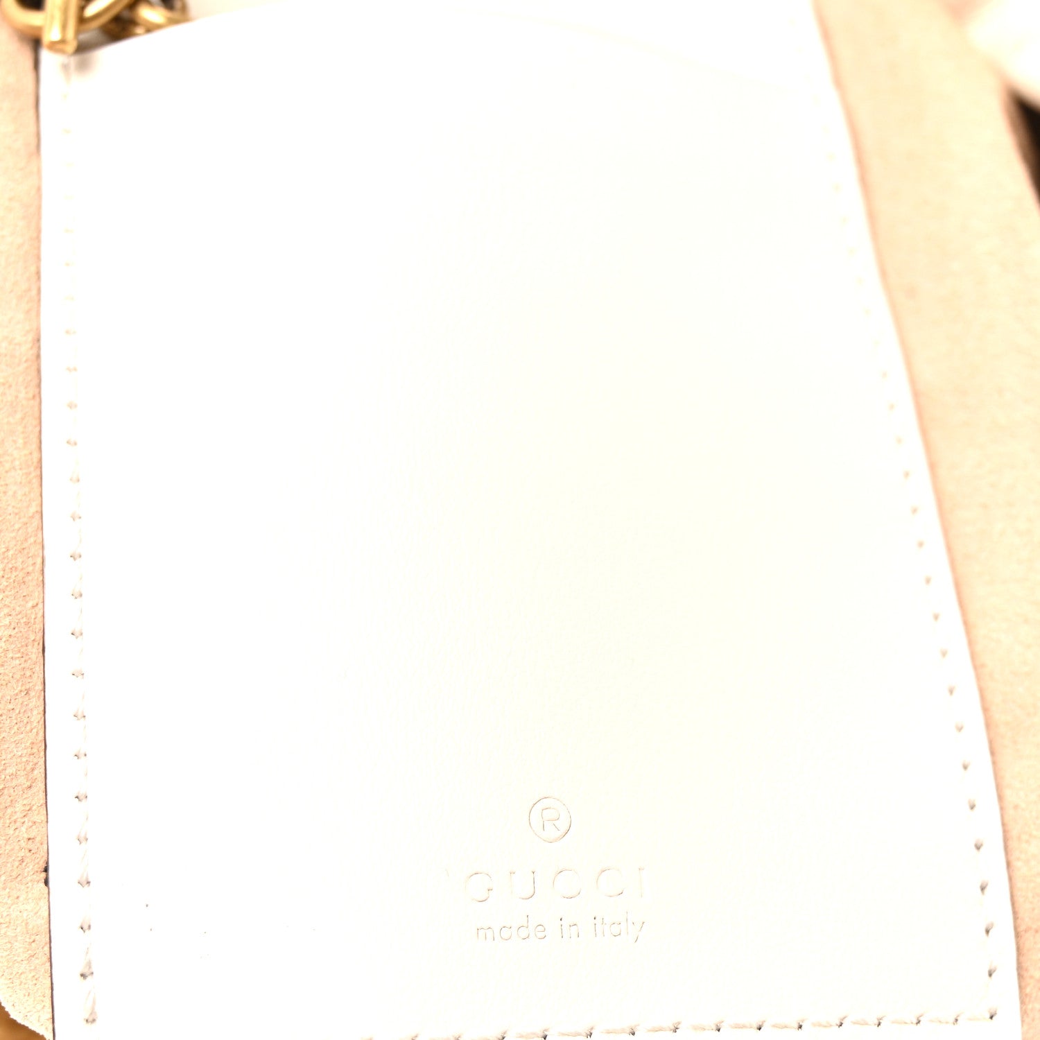 Gucci Calfskin Matelasse Mini GG Marmont 2.0 Bucket Bag White 6 of 9
