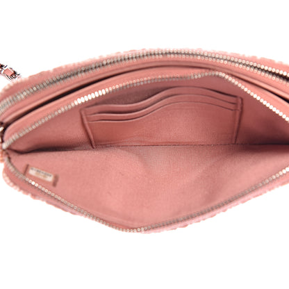Chanel Canvas Small Deauville Clutch With Chain Pink 8 of 13