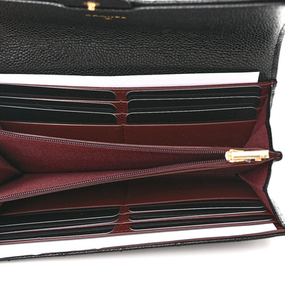 Chanel Caviar Quilted Large Gusset Flap Wallet Black 5 of 7