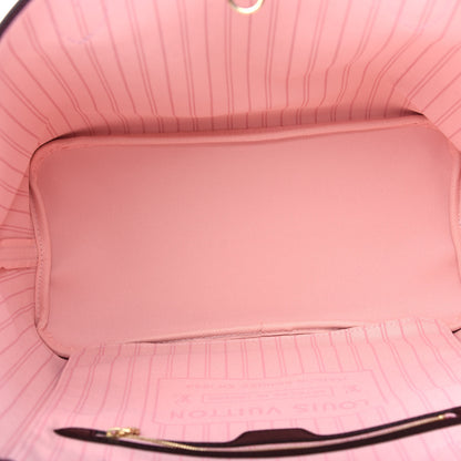 Louis Vuitton Damier Ebene Neo Neverfull MM Rose Ballerine 5 of 10