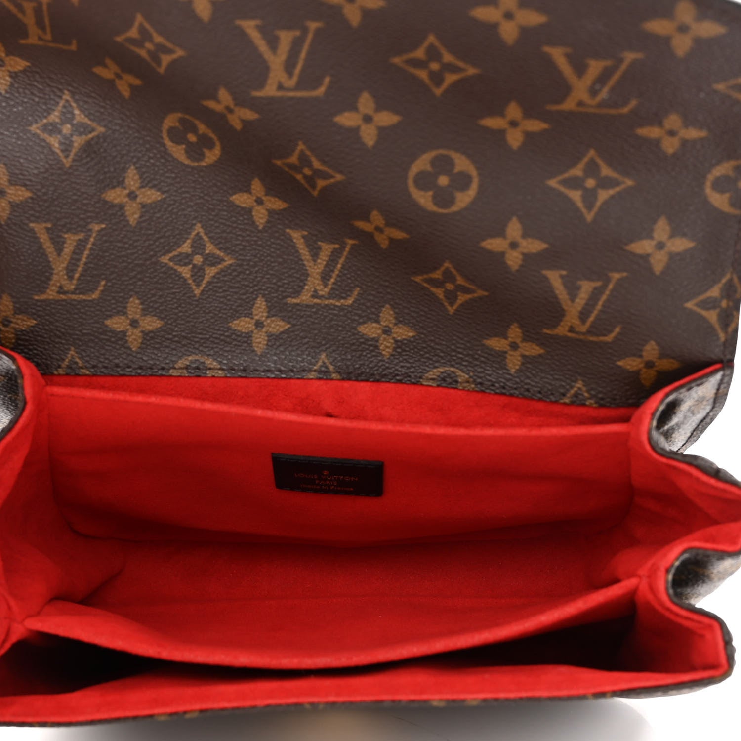 Louis Vuitton Monogram Braided Pochette Metis Coquelicot 5 of 9