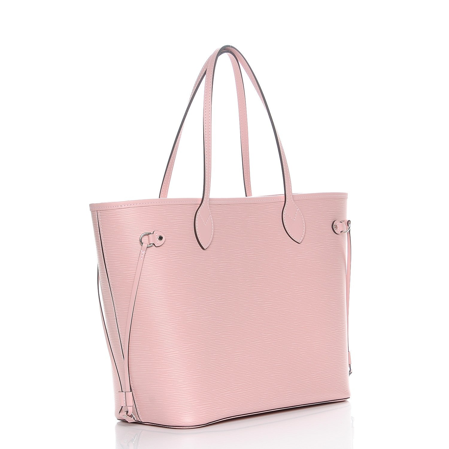 Louis Vuitton Epi Neverfull MM Rose Ballerine 3 of 9