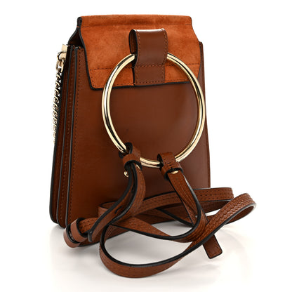 Chloe Suede Calfskin Mini Faye Bracelet Bag Tobacco 3 of 10
