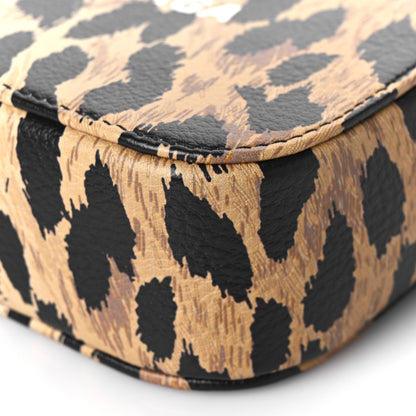 Balenciaga Calfskin Printed Leopard XS Everyday Camera Bag Beige White 8 of 8