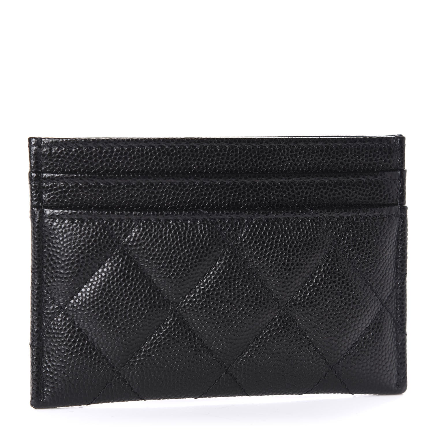 Chanel Caviar Quilted French New Wave Card Holder Black 3 of 8