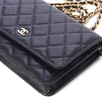 Chanel Caviar Quilted Wallet On Chain WOC Black 8 of 11
