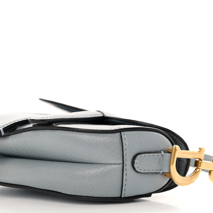 Christian Dior Goatskin Micro Saddle Bag Cloud Blue 10 of 12