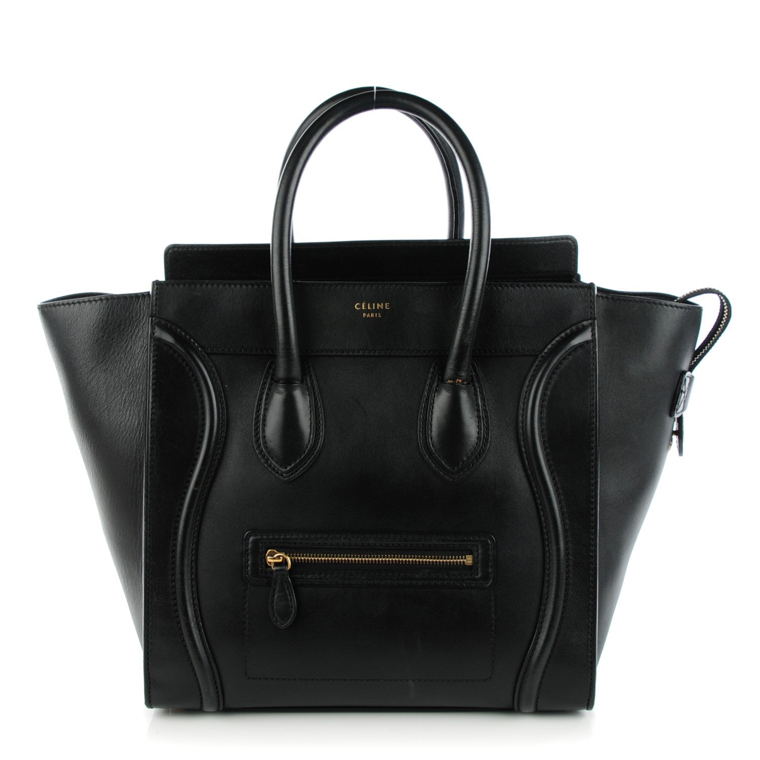 Celine Smooth Calfskin Mini Luggage Black 1 of 8