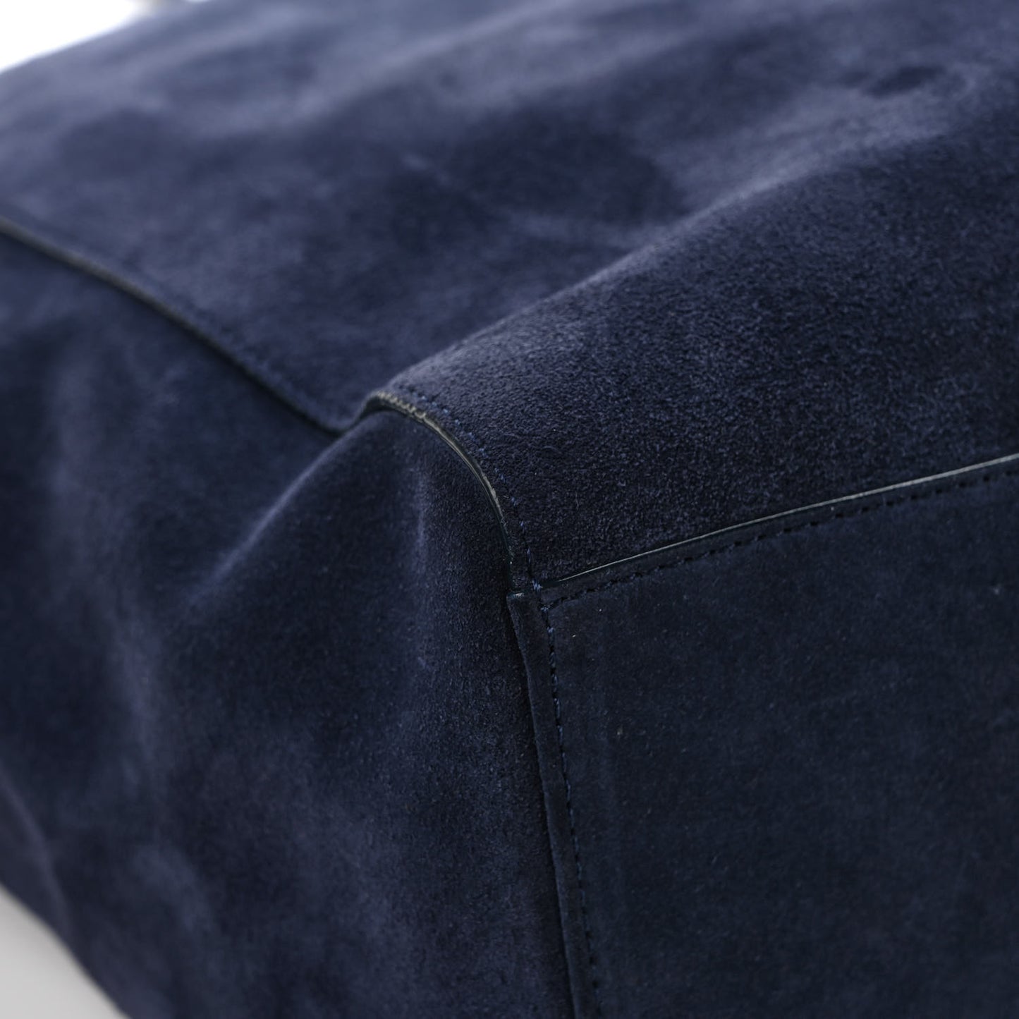 Suede Lexie Tote Navy Blue