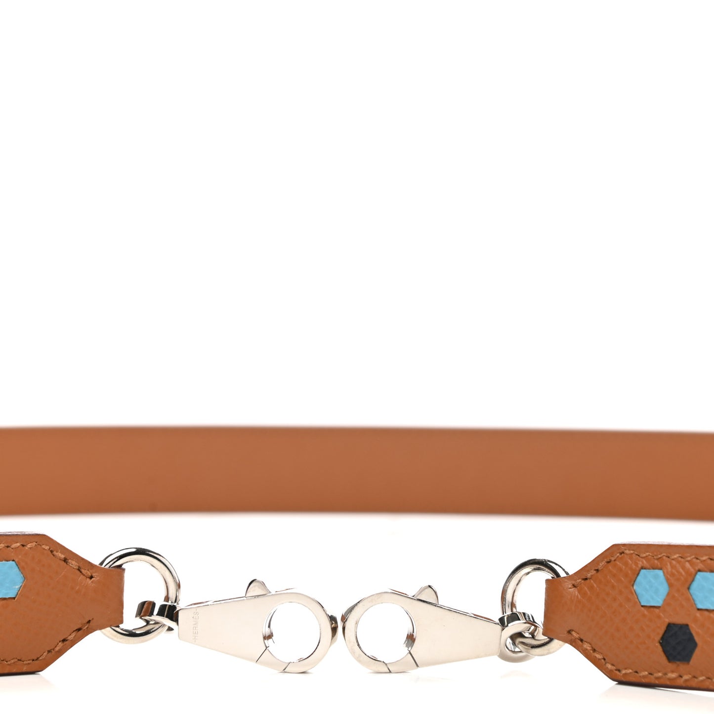 Epsom 25mm Hexagone Tressage Shoulder Strap Gold