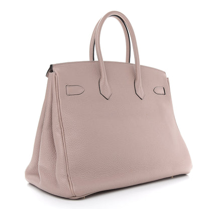 Hermes Taurillon Clemence Birkin 35 Glycine 3 of 10
