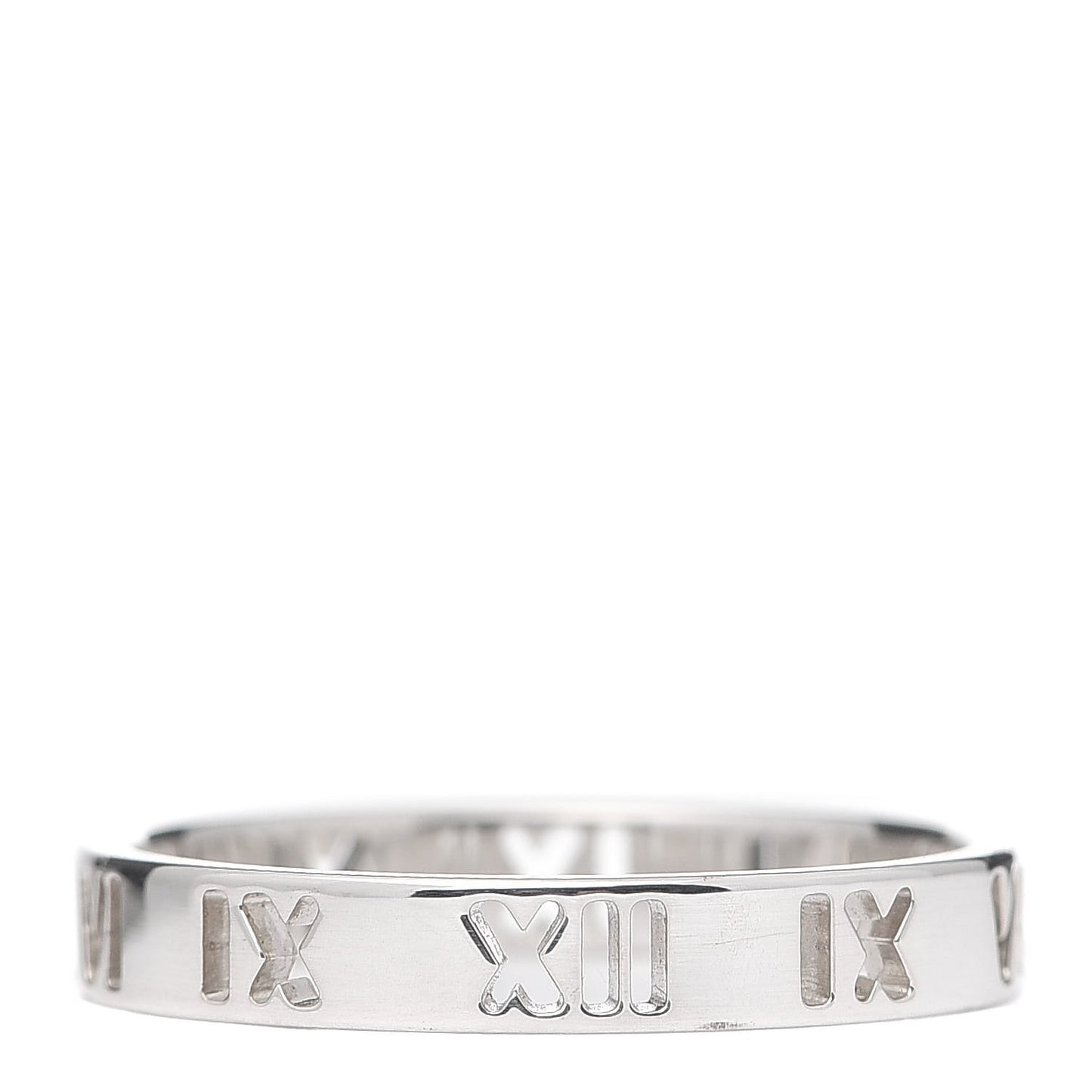 Sterling Silver Narrow Atlas Pierced Ring 60 9.25